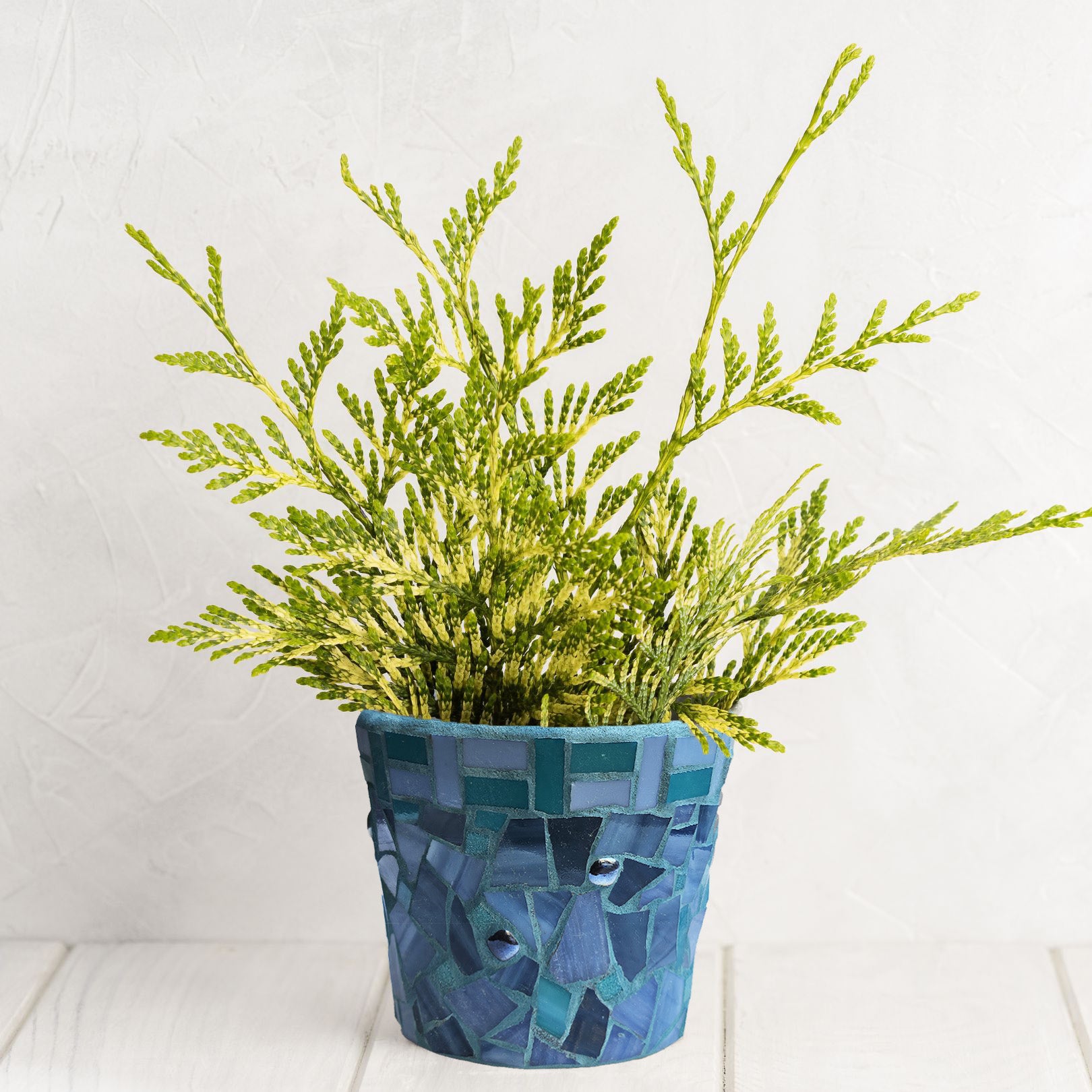 aqua blue plant pot Aqua Blue Pot