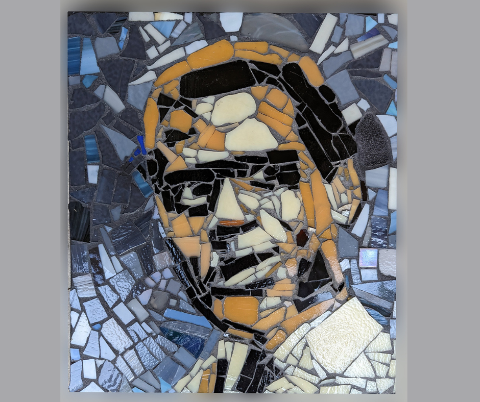 A mosaic portrait of Sidney Poitier