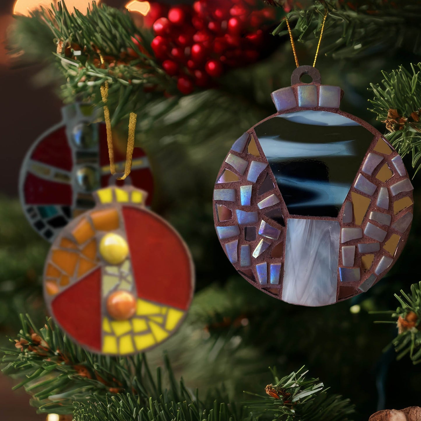 4" Abstract Ornaments – Choose Your Design