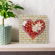 Floral Mosaic Heart Tile