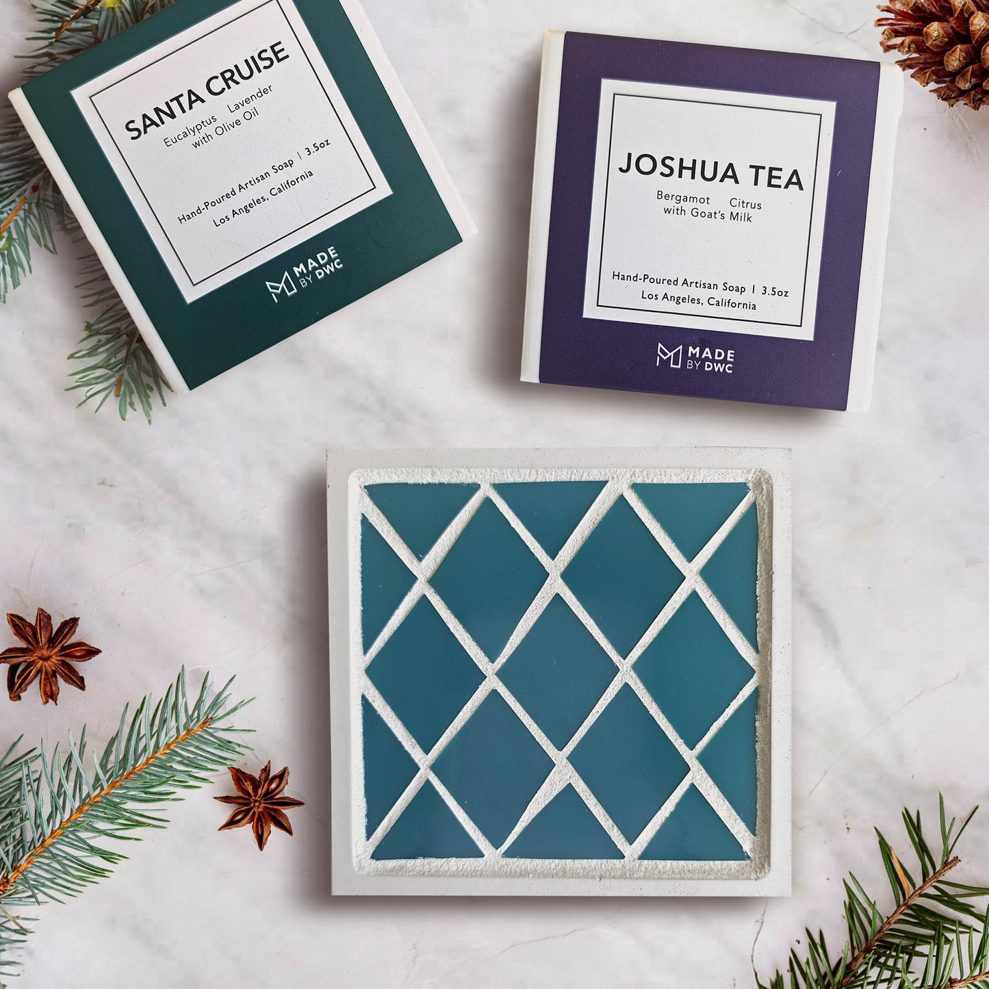 Teal Soap Set - Piece by Piece & Made by DWC Collaboration