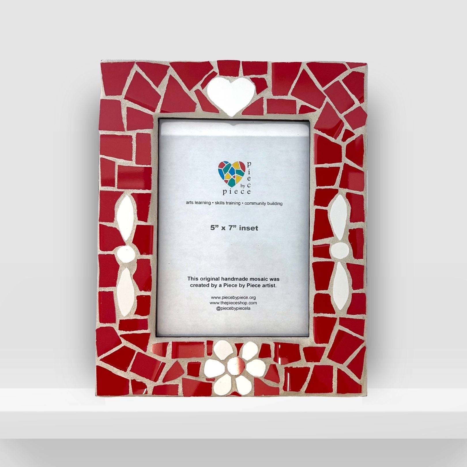 Little Red Love | 5x7 Picture Frame, Mosaic Home Decor Accents