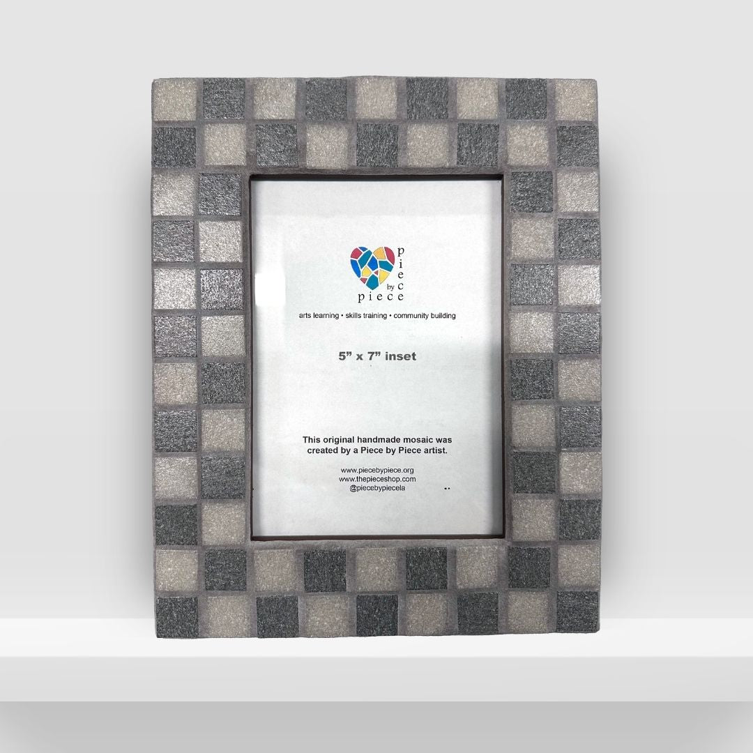 Slate Checkered Grid