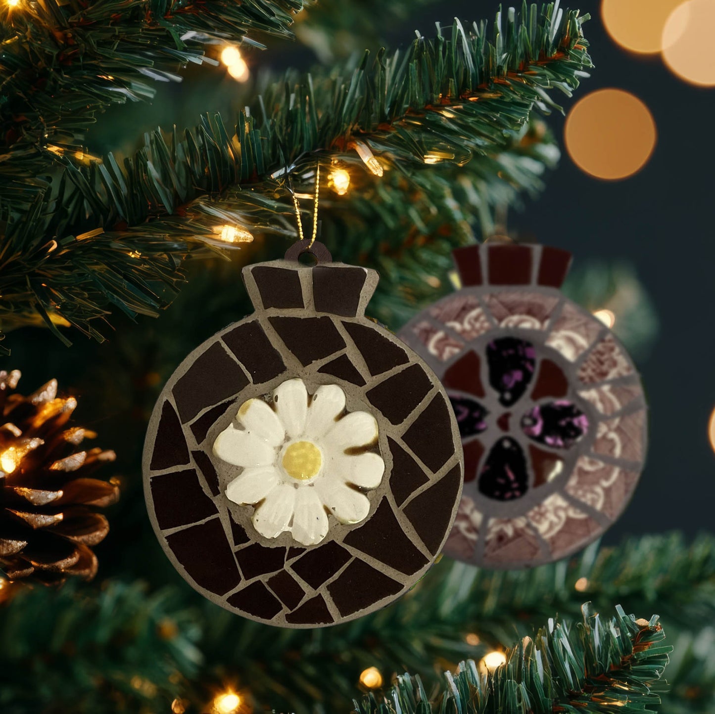 4" Floral Ornaments – Choose Your Design