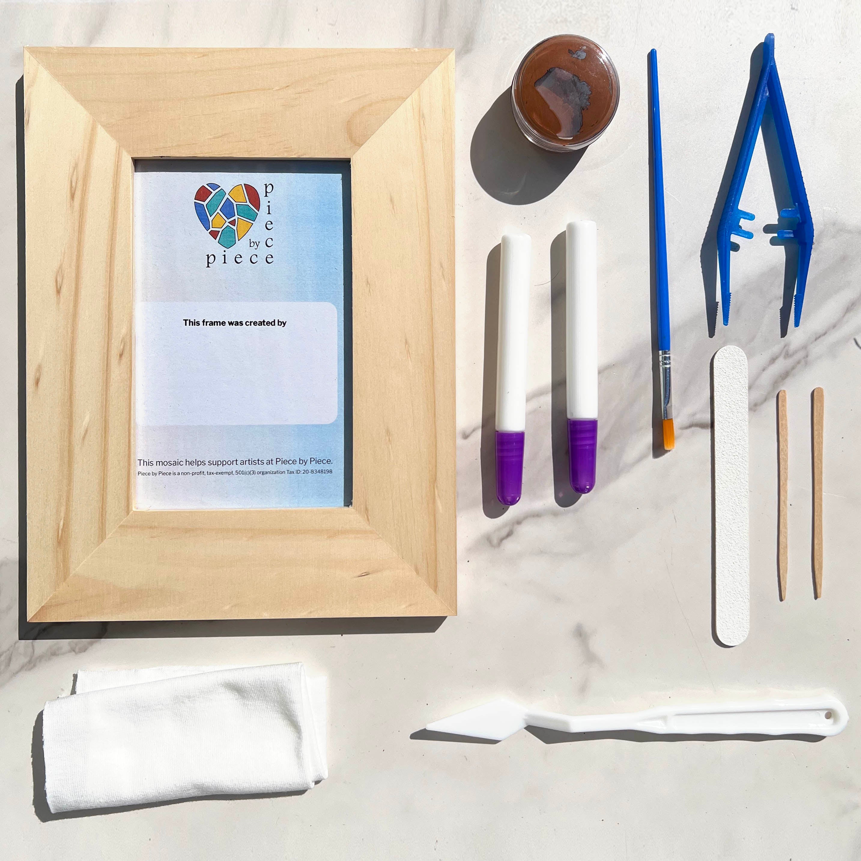 Art in a Box: Frame Kit | 4x6 Picture Frame, Mosaic Home Decor