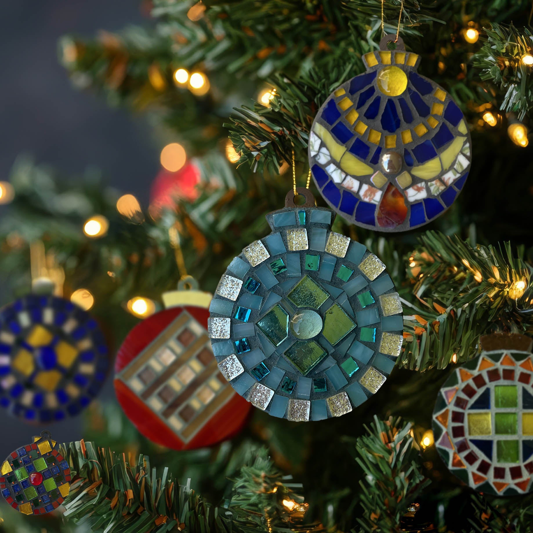 4" Geometric Ornaments – Choose Your Design
