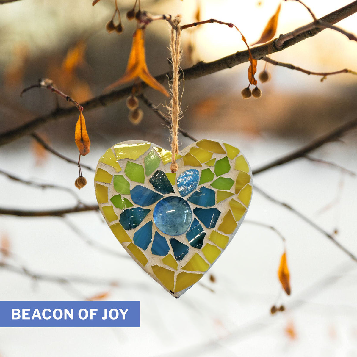 Floral 3" Heart Ornament – Choose Your Design