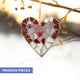 Pink/Purple 3" Heart Ornament – Choose Your Design