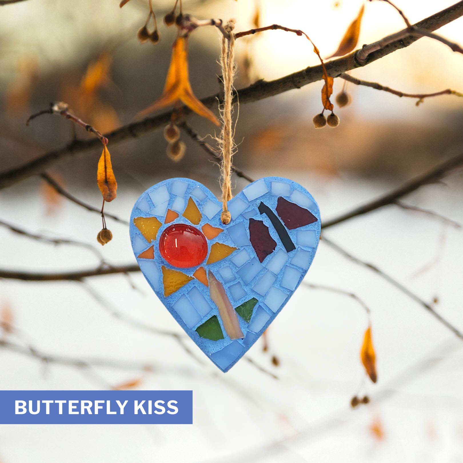 Nature-Inspired 3" Heart Ornament – Choose Your Design