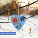 Nature-Inspired 3" Heart Ornament – Choose Your Design