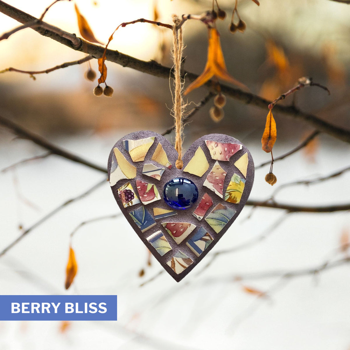 Pink/Purple 3" Heart Ornament – Choose Your Design