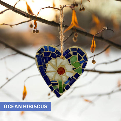Floral 3" Heart Ornament – Choose Your Design