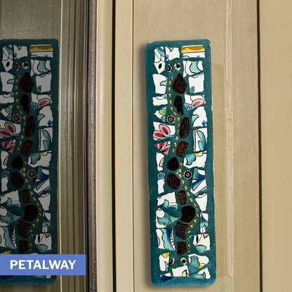 Blue/Green Mezuzahs – Choose Your Design