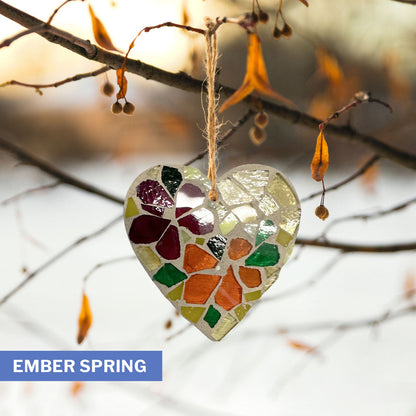 Floral 3" Heart Ornament – Choose Your Design