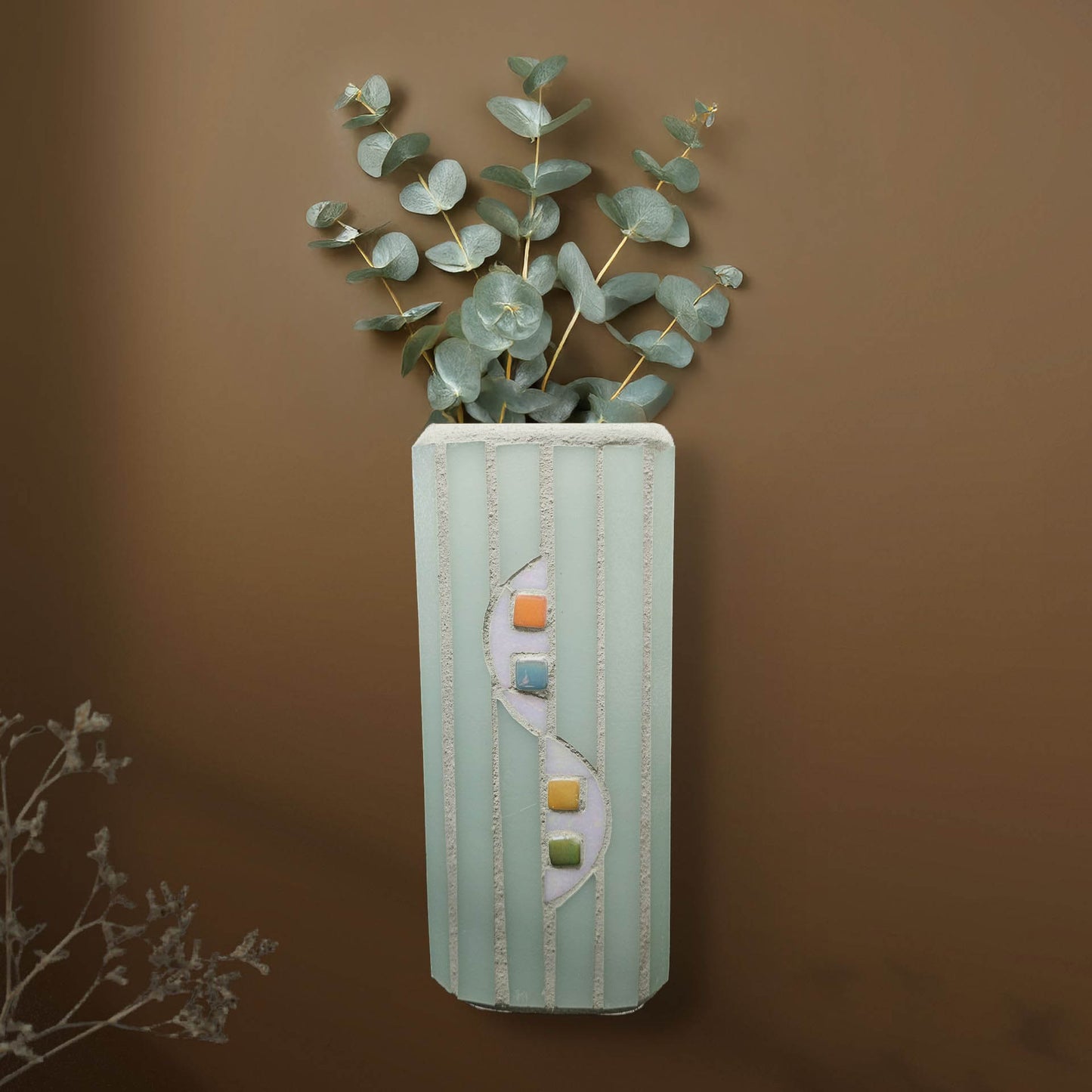 Green Wall-Hanging Vase