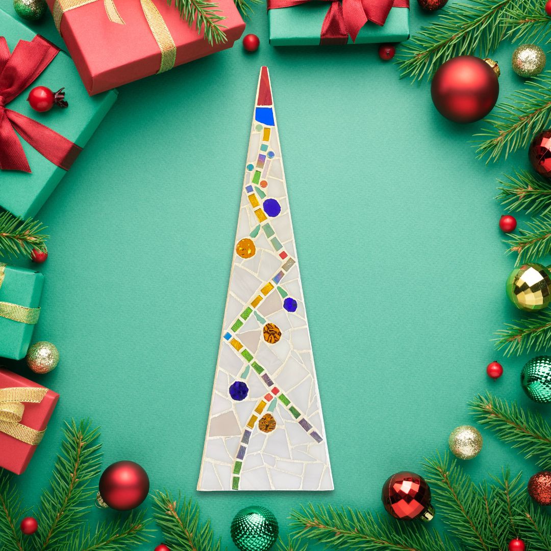 Flocked and Lights Tree