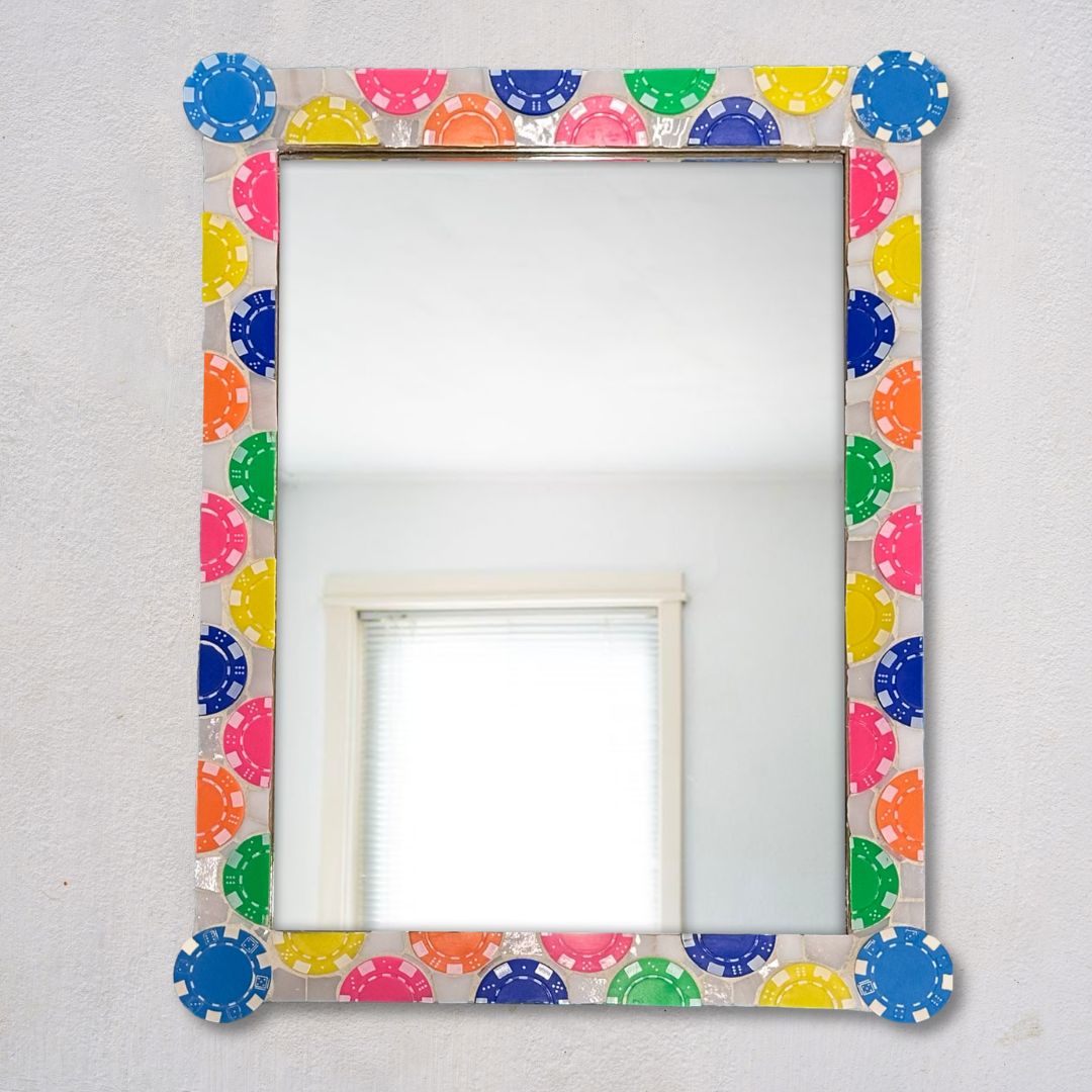Poker Chip Mirror