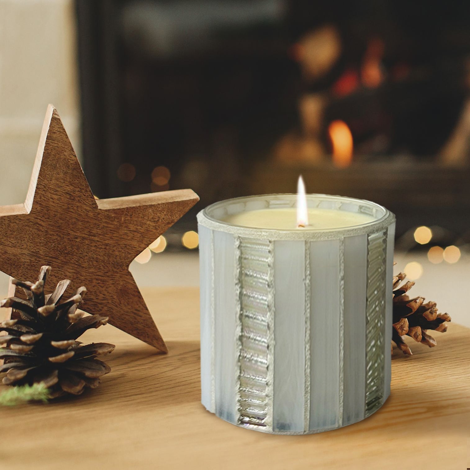 Crystal Snow 10 oz. Candle - Piece by Piece & Made by DWC Collaboration