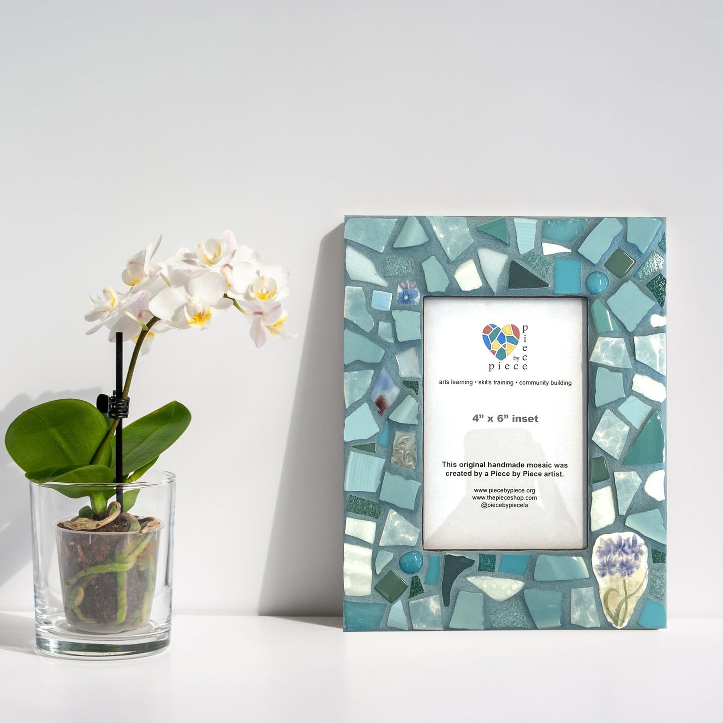 Lavender in a Teal Field