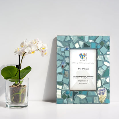 Lavender in a Teal Field