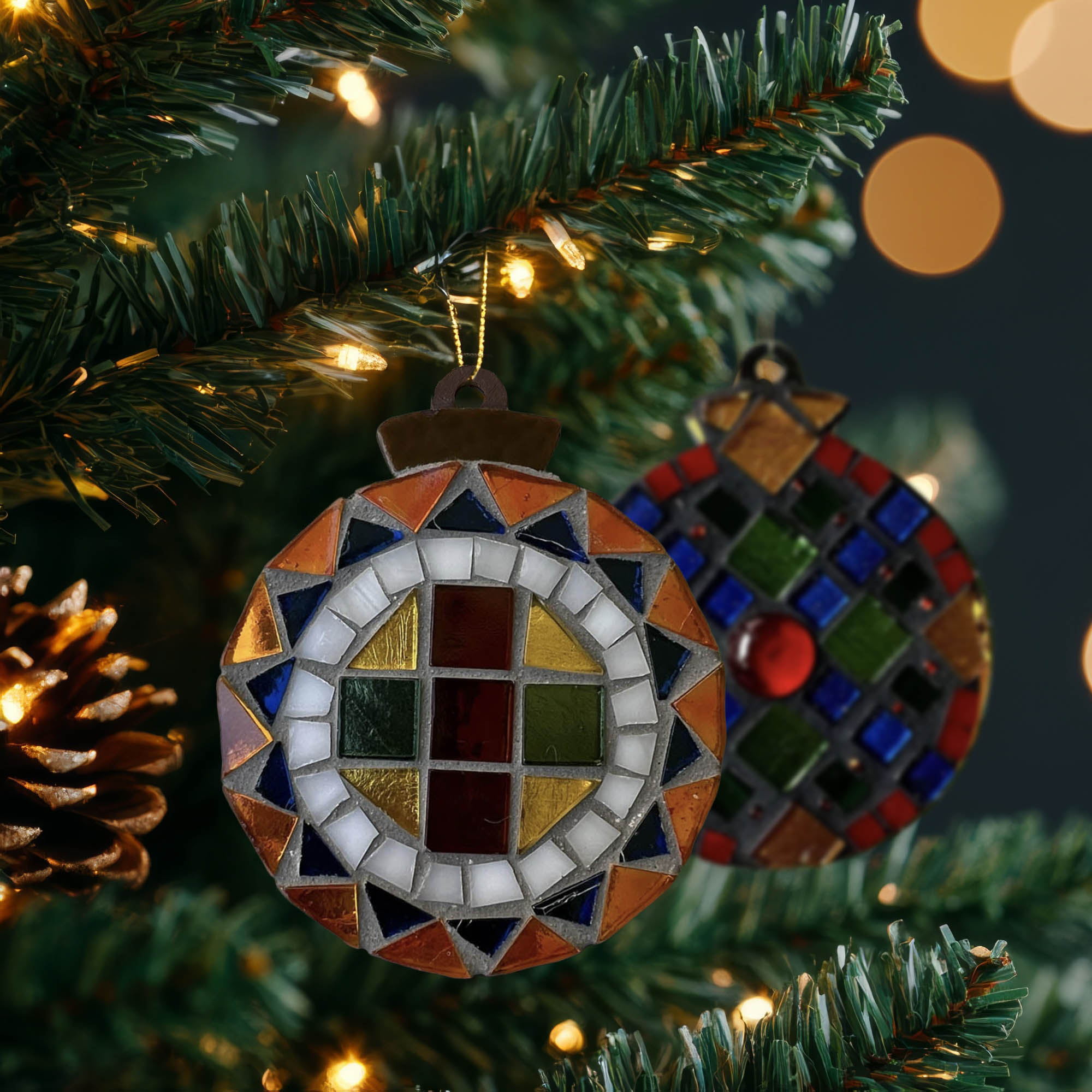 4" Geometric Ornaments – Choose Your Design