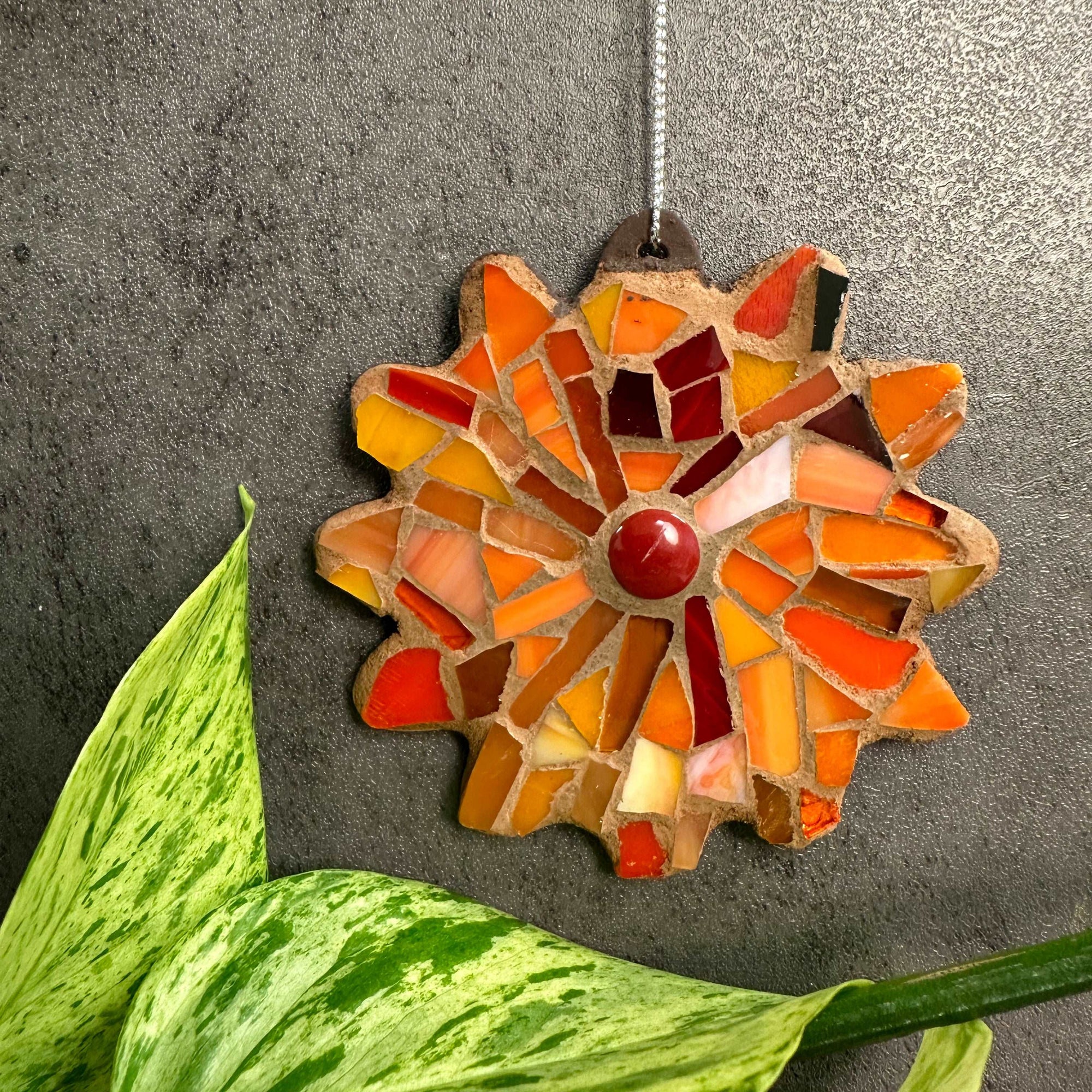 Orange Flower Ornament