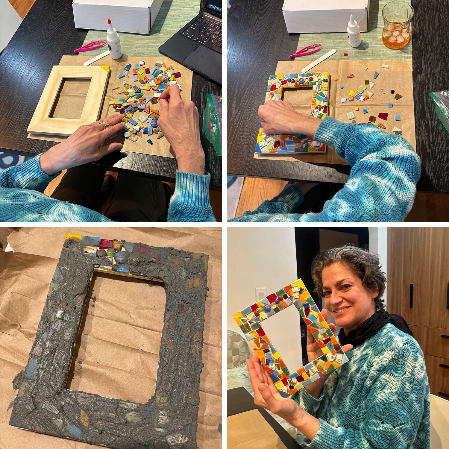 Art in a Box: Frame Kit | 4x6 Picture Frame, Mosaic Home Decor Accents ...
