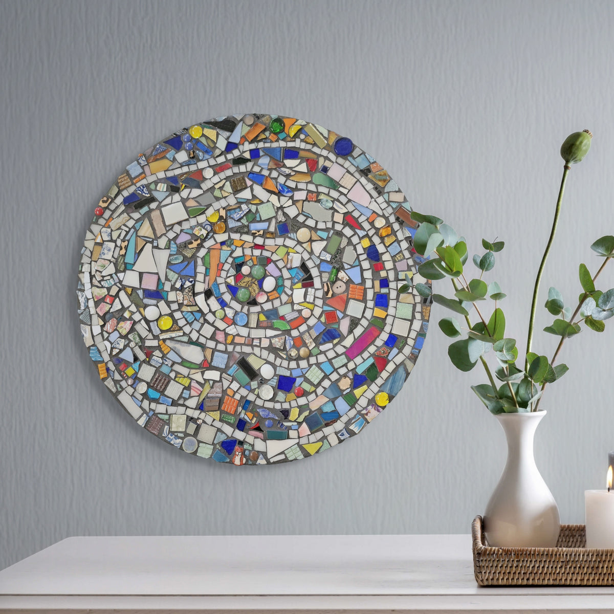 Point to Infinity | Abstract, Mosaic Wall Art, Handmade Home Decor ...